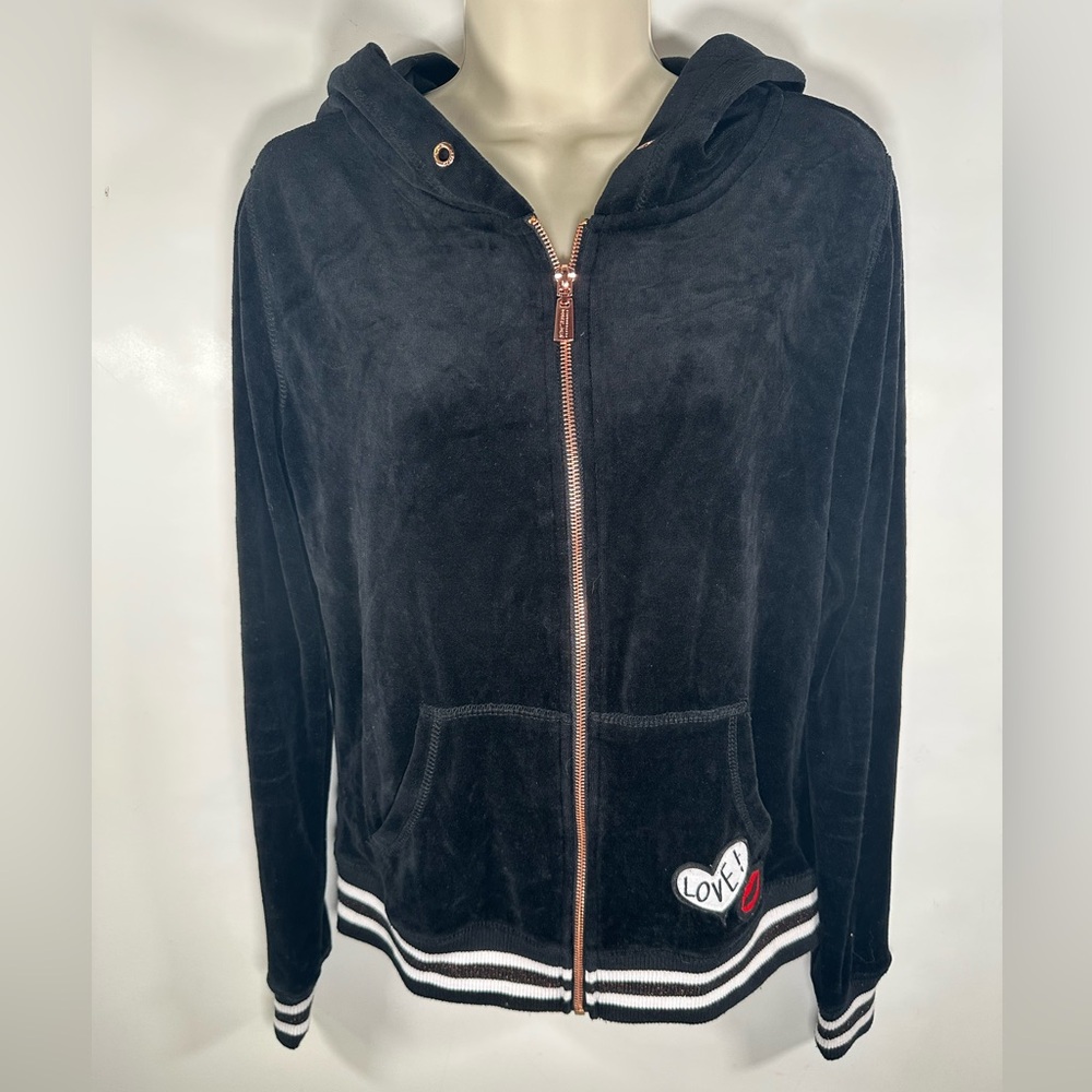 Betsy Johnson velour tracksuit jacket size medium